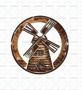 Rustikale Windmühle